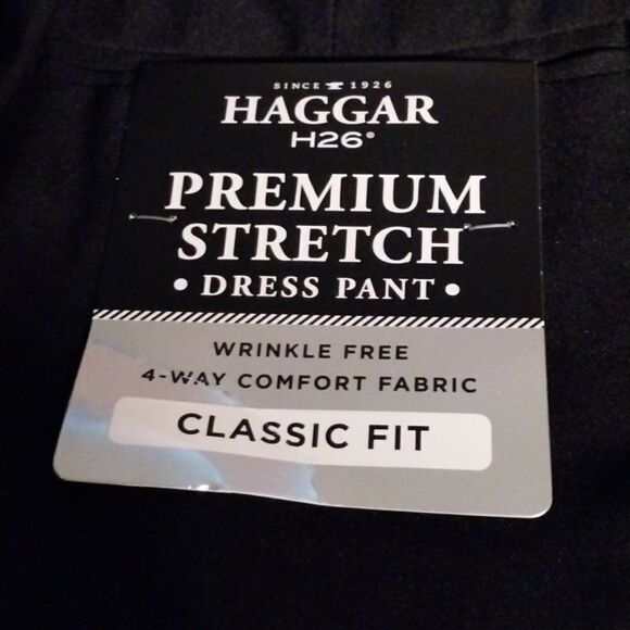 Haggar H26. Men's Premium Stretch Classic Fit. Dress Pants NWT      Size 44X30L - Picture 9 of 11